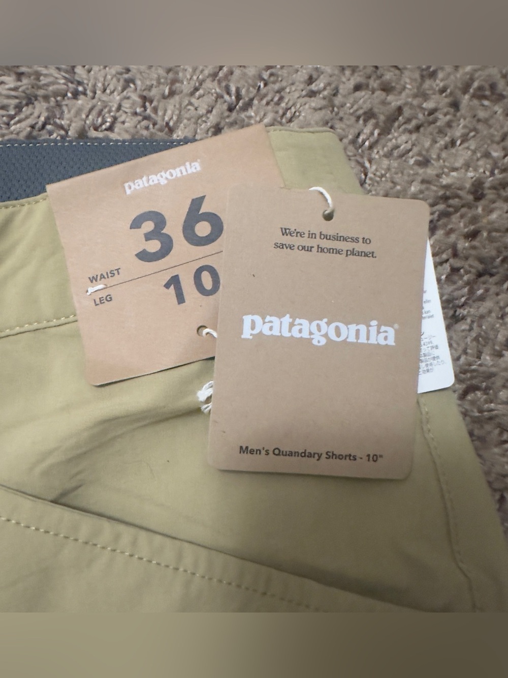 Patagonia Quandary Shorts 36x10 NWT - Picture 3 of 7